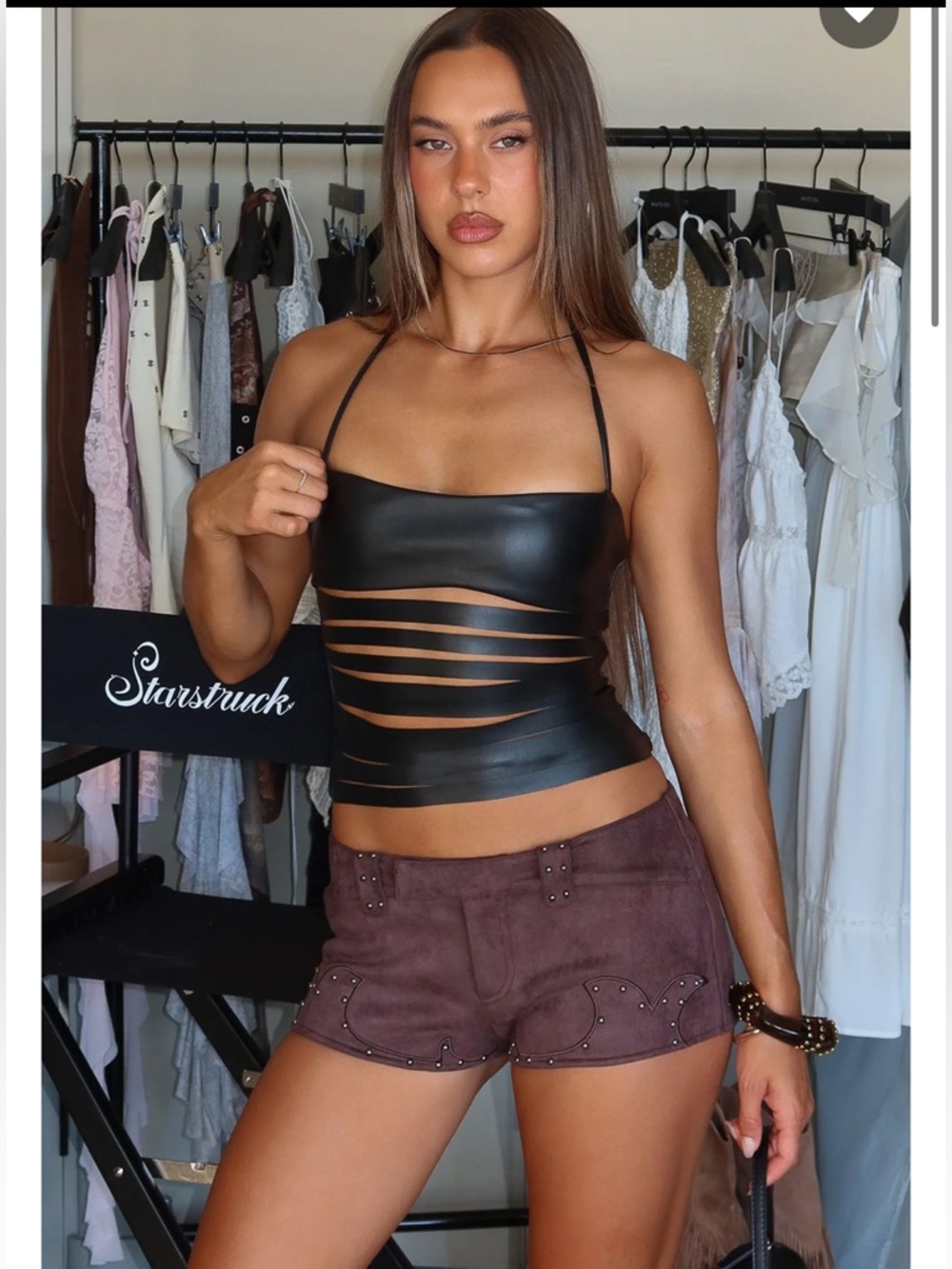 Sing it Back Faux Suede Micro Shorts - Medium